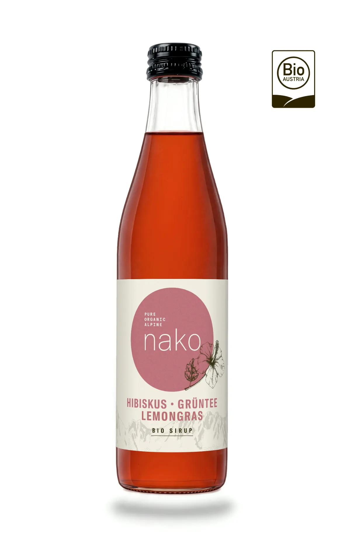 Hibiskus Bio Sirup (500 ml · Karton mit 6 Flaschen)